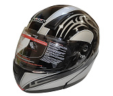 Шлем интеграл KIRIN K71, карбон, черный, красный, серый, размер S