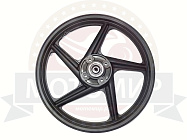 Обод 18" задний литой,  барабан. тормоз 2,15-18 черный Cobra Crossfire