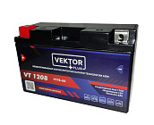 Аккумулятор 12В  8 А/ч, кислотный AGM (VEKTOR VT 1208), (150x66x95) прямая полярность