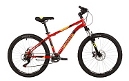 Велосипед 24" NOVATRACK BATTLER (сталь.рама 14", 6ск, TZ500/TS38/SG-6S, диск.торм.) красный