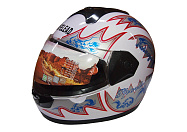 Шлем интеграл "Safelead" HF-110 NEW белый, черный размер S