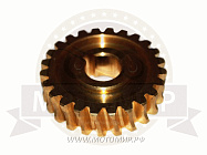 Шестерня червячного редуктора снегоуборочной л.с. машины 24 зуб. D19, внешний диам. 66 мм