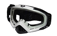 Очки мотокросс/спорт SCOUT (NK-1023) черн/белые, резинка с силиконом, цветн упаковка