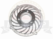 Решетка вентилятора Муравей алюминевая в сборе (с жел. шайбой) ЗАВОД