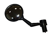 Зеркало Вело торцевое регулируемое, крепление в руль, круглое