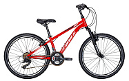 Велосипед 24" FOXX AZTEC (рама сталь 18", 18 ск., торм.V-Br) красный
