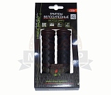 Грипсы для велосипеда 120мм, резина, черные с заглушками (H-G 37 black)