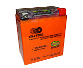 Аккумулятор 12В  7 А/ч  UTX7L-BS iGEL, OUTDO  (114х71х131) обратная пол.