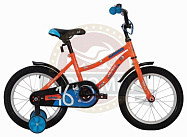 Велосипед 16'' NOVATRACK NEPTUNE(защита А-тип, короткие крылья, нет багажника) оранжевый