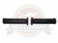 Ручки руля Урал резиновые правая + левая (клеточка)