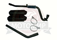 Глушитель ATV BRAVO в сборе с коленом (двустволка)