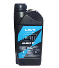 Масло LAVR MOTO GT MARINE для 2Т двиг., TC-W3 п/синт. 1литр. (Ln7797) лодочные моторы (НАБОР)