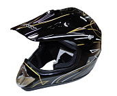 Шлем кроссовый KIRIN QL-128, оранж, красный, черный, оранж-черн, размер S