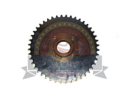 Звезда 44 зуб. (415) цепи, задняя  "Газуля" с муфтой Ф66 (d34, 4 отверстия)