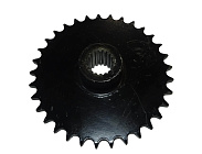 Звезда 33 зуб. (428) цепи, 12.7шаг, h31мм, на вал шлицевой от Бурана, мотобуксировщик
