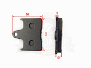 Колодки тормозные дисковые зад. CB400 (фирменные)