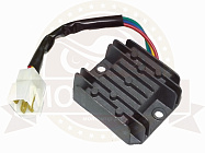 Реле регулятор с проводом 4 конт. большая колодка (штырь) FT150 CG125  3506 (GY150-555)( (Пр)