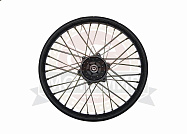 Обод 21" передний спицы,  диск. тормоз 1,85-21  (ПИТ-БАЙК250)  ось 12мм, 6 отв