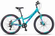 Велосипед 24" STELS Navigator-430 MD (6ск,рама ал.11.5",аморт.вилка,дв.обода,диск.торм.) голубой
