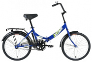 Велосипед 20" FORWARD ALTAIR CITY (рама ст. 14", 1ск, складной, торм.ножной,багаж.) темно-синий/белы