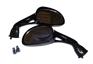 Зеркала (066) d8 пласт. "Каплевидные" объемные черные (в уп. 40 пар) (с переходником d10) Зеркала (066) d8 пласт. "Каплевидные" объемные черные (в уп. 40 пар) (с переходником d10)