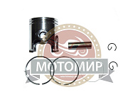 Поршень 47,00 мм 2 такт.скутер Yamaha JOG80/ Stels 1E40QMB (кольца, палец d12мм, стопор. кольца)