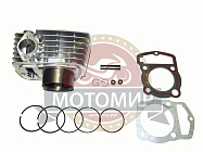 Цилиндр в сборе с поршнем CB125 см3 56.5мм (156FMI) Сenturion (H97мм, h69мм, палец 15мм)