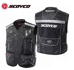 Жилет мотоциклиста SCOYCO JK46, р-р  XL черный