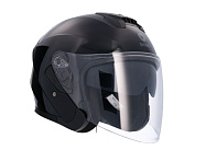 Шлем открытый SHIRO SH-451, SOLID, цвет BLACK, размер XL