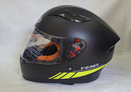 Шлем интеграл YM-832  "YAMAPA", черно-желтый, красный, размер L