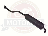 Глушитель трицикл Лифан Аякс в сборе с коленом (разборная рама)