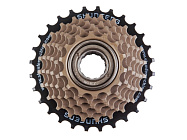 Трещотка 7 ск.14-16-18-20-22-24-28T недискретная коричневая SHUNFENG