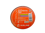 Изолента AIRLINE ПВХ черная  (19ммх20м)