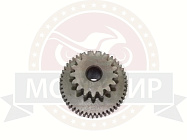 Шестерня эл. стартера GY6 125/150  49Z-17Z двойная, (отв. d10мм) (052QMI0-090000300) (НАБОР)
