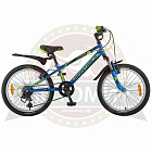 Велосипед 20'' NOVATRACK EXTREME (6ск,рама сталь,V-br,Shimano TY21/Microshift) 134057 синий
