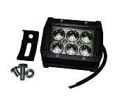 Фара светодиодная (планка)  JT-1200-18W 2 ряда по 3 больших  диода  (Пр)