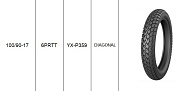 Покрышка 17" 100/90-17 Р359, KINGSTONE (YUANXING)