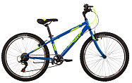 Велосипед 24'' NOVATRACK RACER (6ск ,МТВ,рама сталь 12",вилка жест,торм.V-Brake) синий