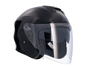 Шлем открытый SHIRO SH-451, SOLID, цвет BLACK, размер M