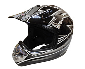 Шлем кроссовый KIRIN QL-112D, черный, синий, красный, размер XL