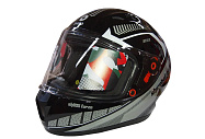 Шлем интеграл SHIRO SH-805 FORZA, цвет BLACK/GREY, размер XL