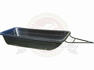 Сани волокуши снегоходные 1200 с накладками, демпфером (1220х600х220) Сани волокуши снегоходные 1200 с накладками, демпфером (1220х600х220)