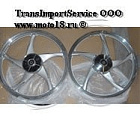 Обод 17" задний литой, барабан. тормоз 1,6-17  Альфа, FORESTER STREET серебристый (НАБОР)