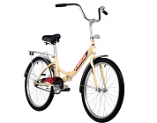 Велосипед 24'' FOXX (складной,1ск, SHIFT, торм.ножной, багаж.) бежевый