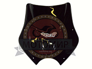 Щиток ветровой (круг. фара) орг.стекло Vagrant (Задиак Дельта Атлант Динго) с/к (Россия)