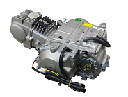 Двигатель 4т. 125 см3  YX-125 (поршень 52,4) (МКПП4, все вверх, эл+кик) НИЖ.ЭЛ.СТ. для питбайков