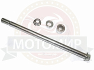 Ось заднего колеса (М14*1.5мм*280мм) XTRAIL в сборе с втулками и гайкой (F15-1, 2, 7,8) (НАБОР)