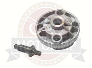 Насос масляный скутер 4х такт. GY6-125/150, 152QMI,157QMJ,ATV150 круглый, в сборе (НАБОР)