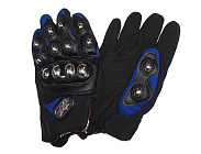 Перчатки PRO-BIKER MCS-08 текстиль-кожа синие