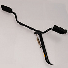 Подножка водителя центральная Альфа, Дельта, Zodiak без изгиба (с подставкой боковой)